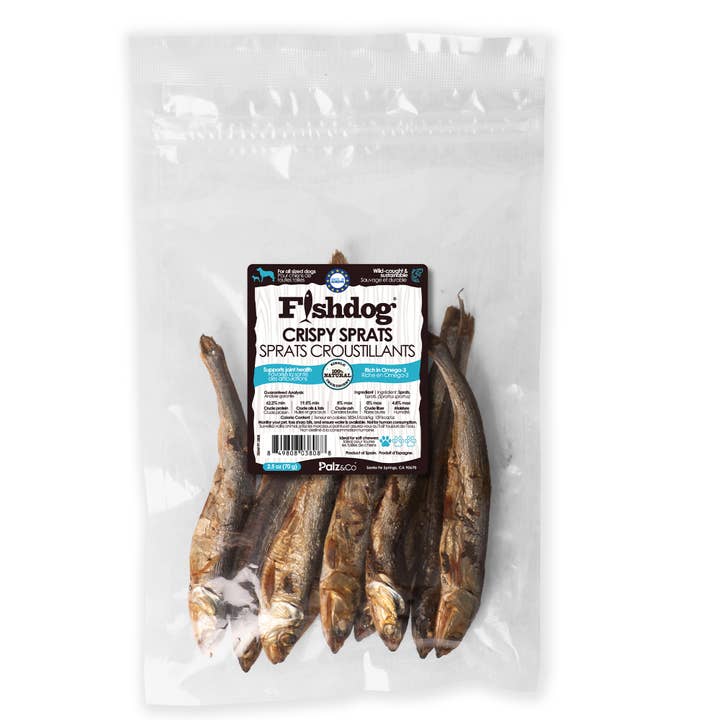 Fishdog Crispy Sprats Treats - 2.5 oz (70g) and other Purchase Wholesale sprat. Free Returns & Net 60 Terms on Faire trending on Faire.
