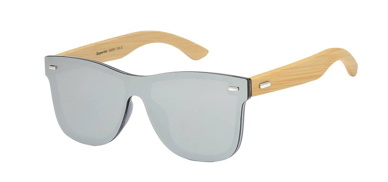 Luna Sunglasses - Wholesale Sunglasses - Unisex - Bamboo unisex sunglasses - LZ512-8SUP890057