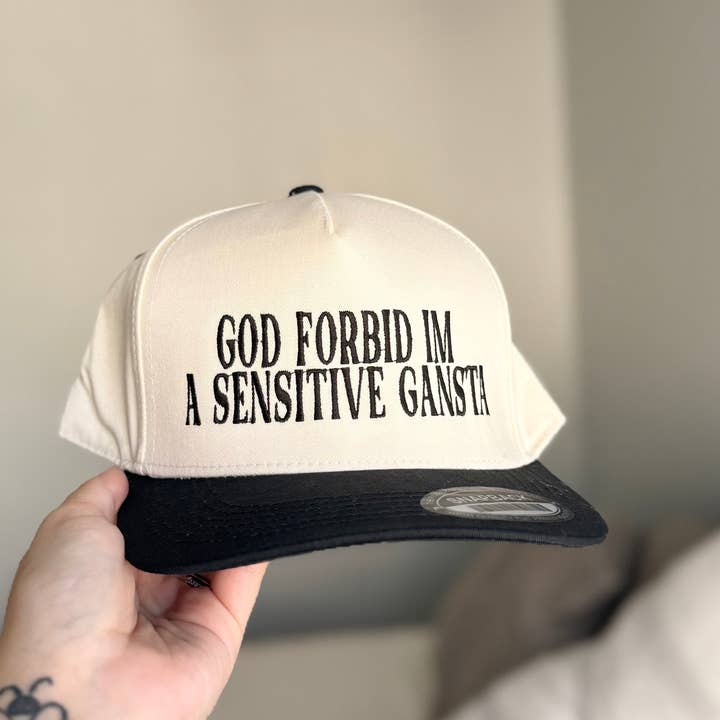 Sensitive Gangsta Embroidered Hat for wholesale by Southern N Savvy