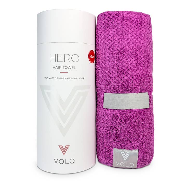 VOLO Serviette pour Cheveux Hero-Orchid Luxe Tube pour la vente par VOLO Beauty