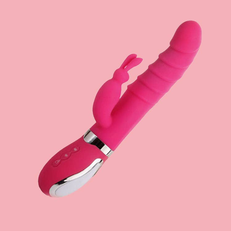 Playful Toy Wholesale - Vente Sex toys - Vibromasseur à double stimulation en forme de lapin avec 12 modes de poussée