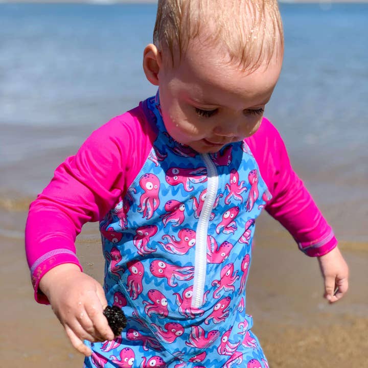 Tic Tas Togs - Wholesale One-piece swimsuit – Kids - All-in-one Snap Sunsuit | Squid-gy!2
