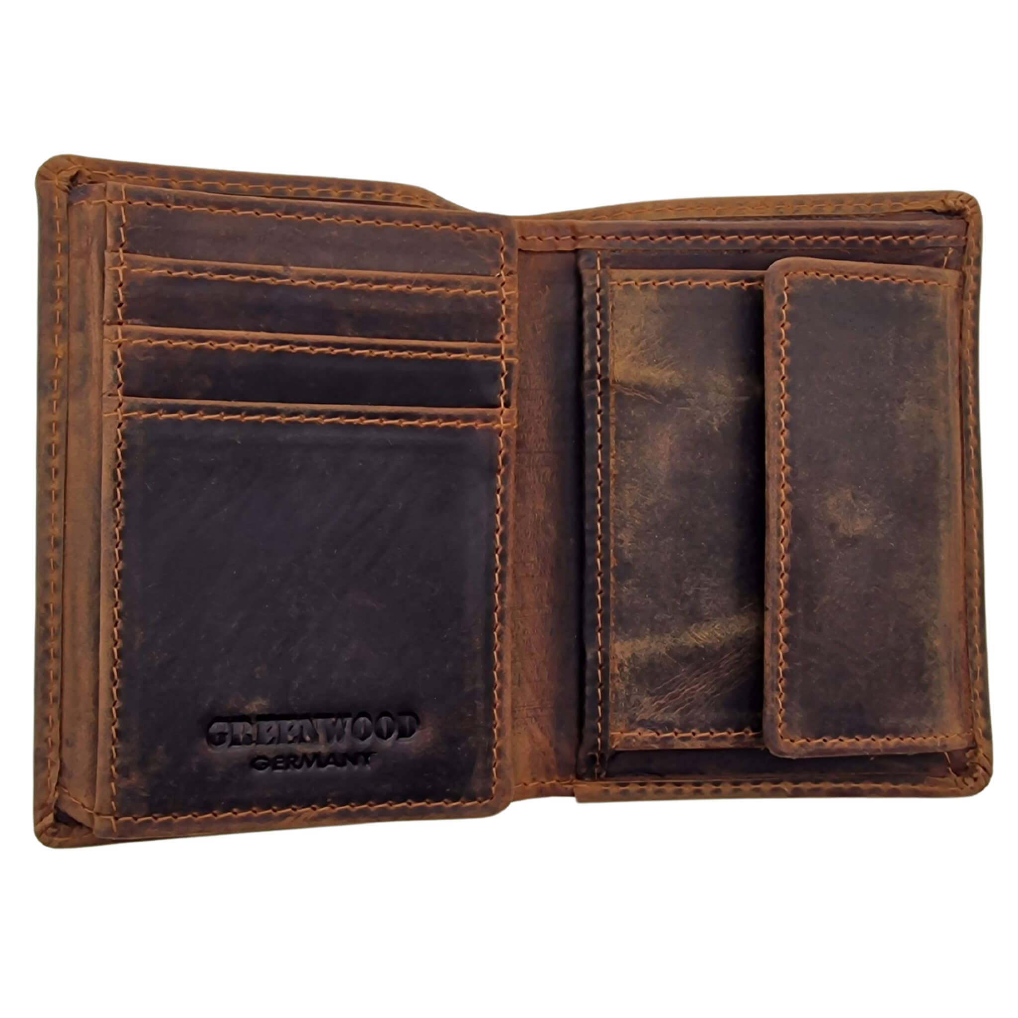 Greenwood - Wholesale Wallet - Men's - Enzo men's portrait format RFID small leather wallet2