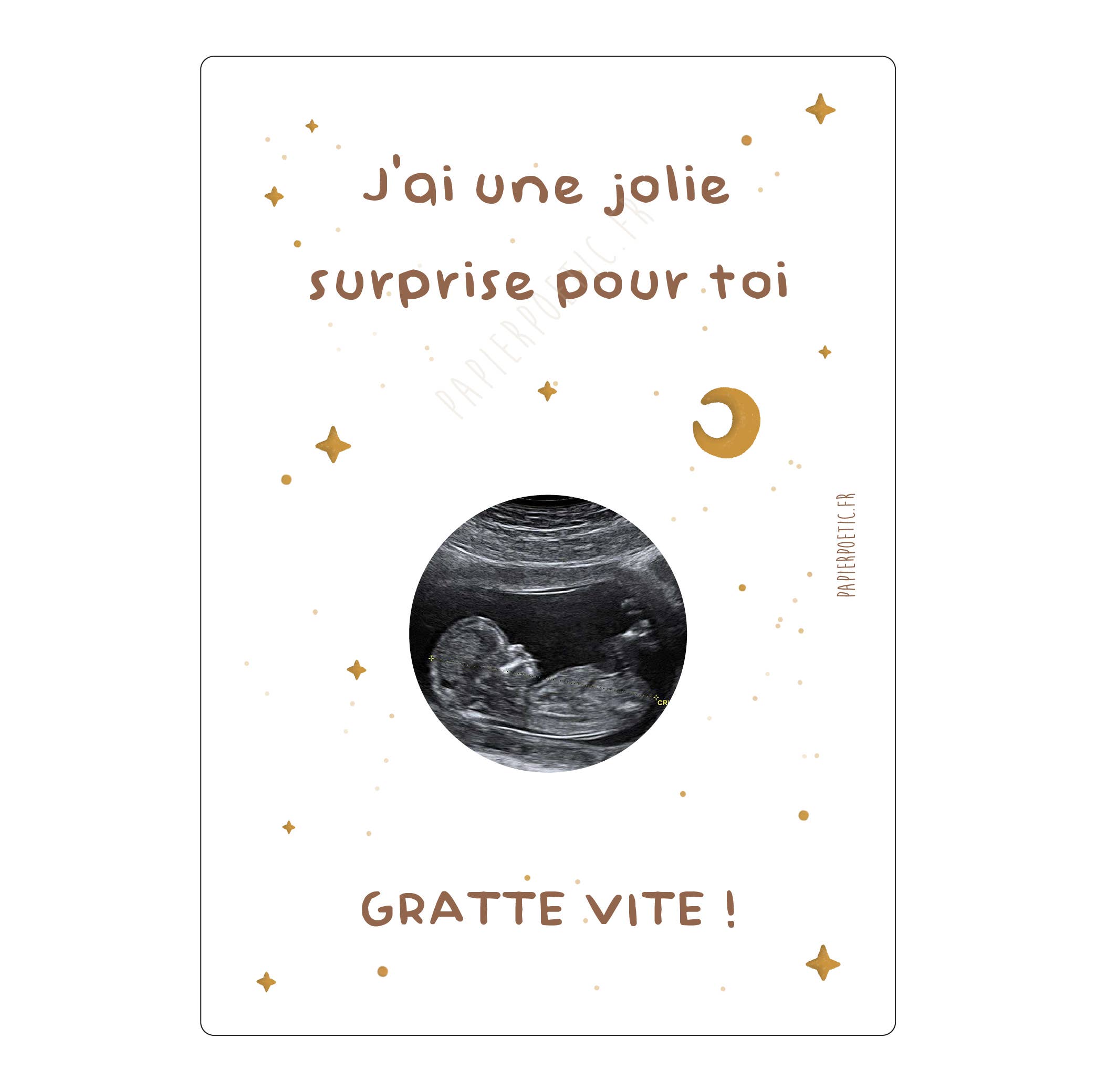Papier Poetic - Wholesale Baby Card - Scratch Card "Starry Skies" 9 options0