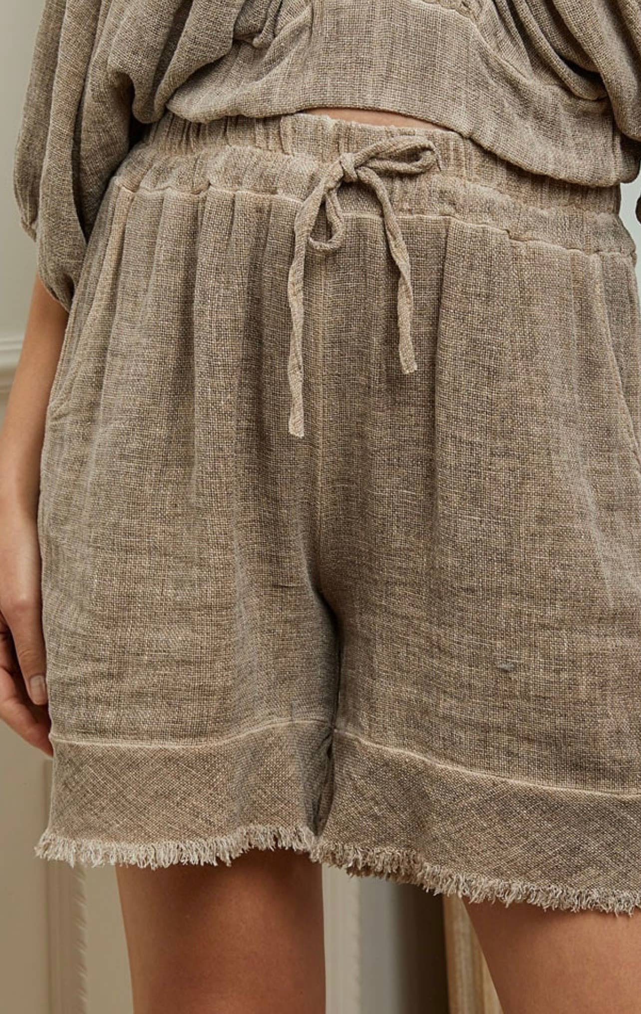 LÉA & LUC - Wholesale Shorts - Women's - Shorts in 50% cotton 50% linen REF. 1007814