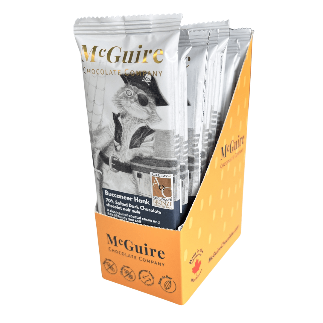 McGuire Chocolate Company - Wholesale Chocolate Bar - Buccaneer Hank 70% Salted Dark Chocolate2