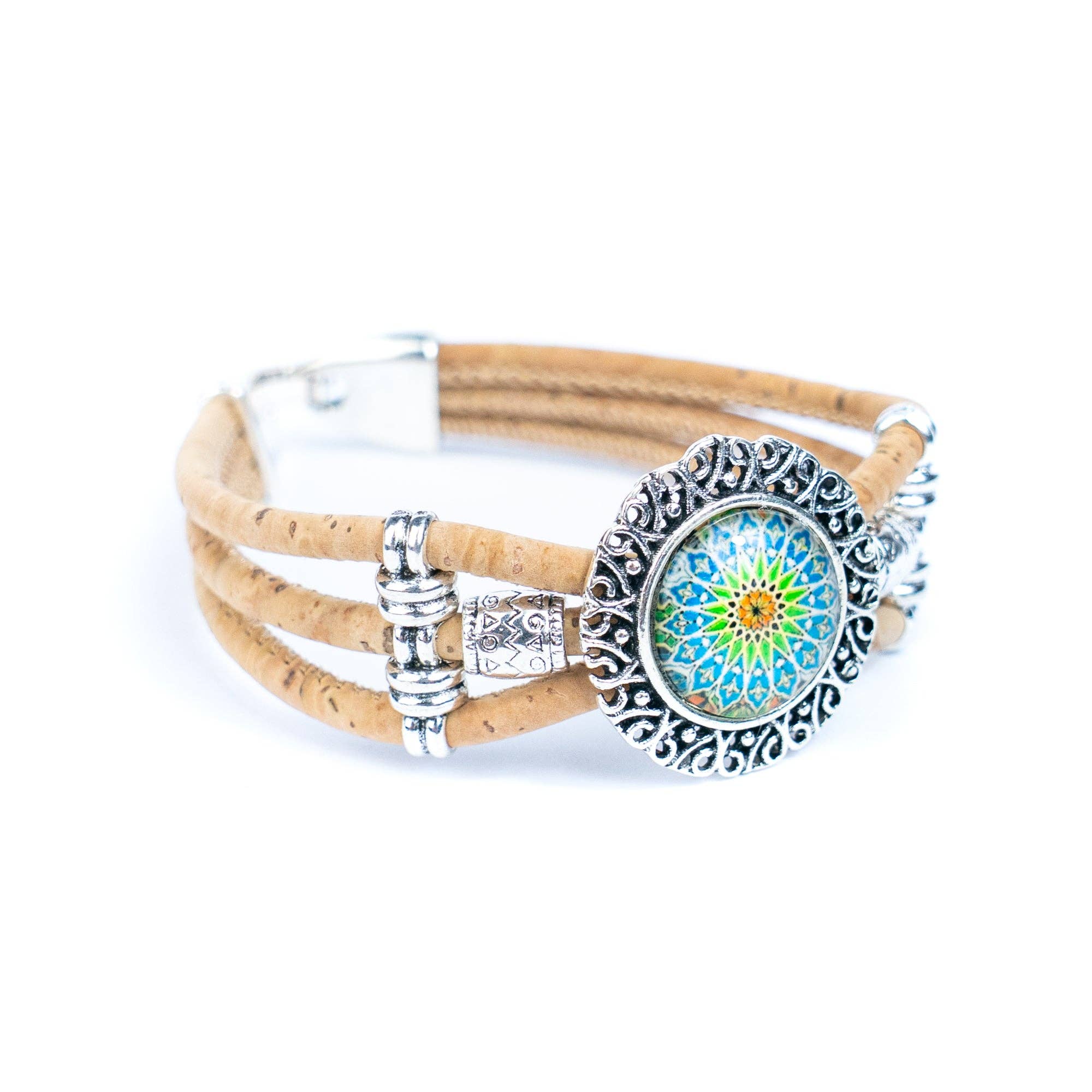 Meninas Bonitas Cork - Wholesale Charm/Dangle Bracelet - Natural cork cord and alloy hardware handmade fashion ladies bracelet BR-469-MIX-5(RANDOM)4