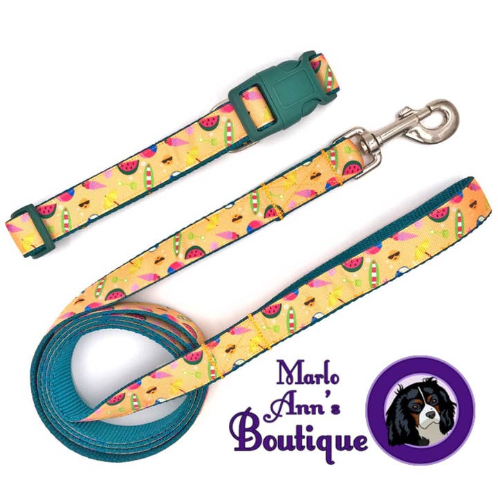 Summer Days Dog Collar for wholesale by Marlo Ann's Boutique