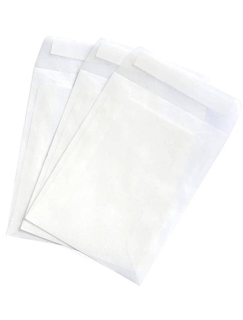 THE HAPPY POST COMPANY - Vente Pochette cadeau - 50 sacs en glassine biodégradables auto-adhésifs1