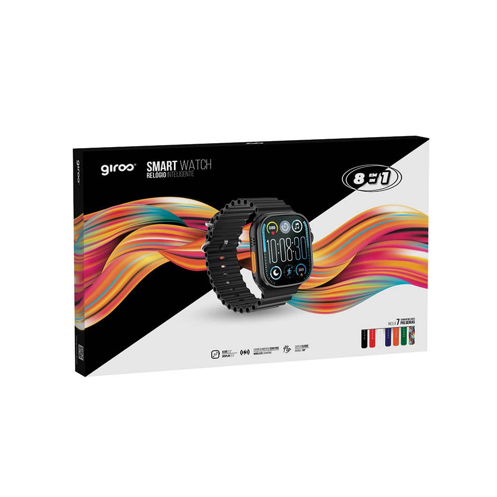 AJ Aguiar - Wholesale Wrist Watch - Kids - Giros Smart Watch + 7 Bracelets 8 In 12