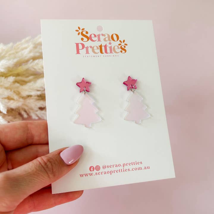 Iridescent Christmas Tree Dangles for wholesale by Serao Pretties