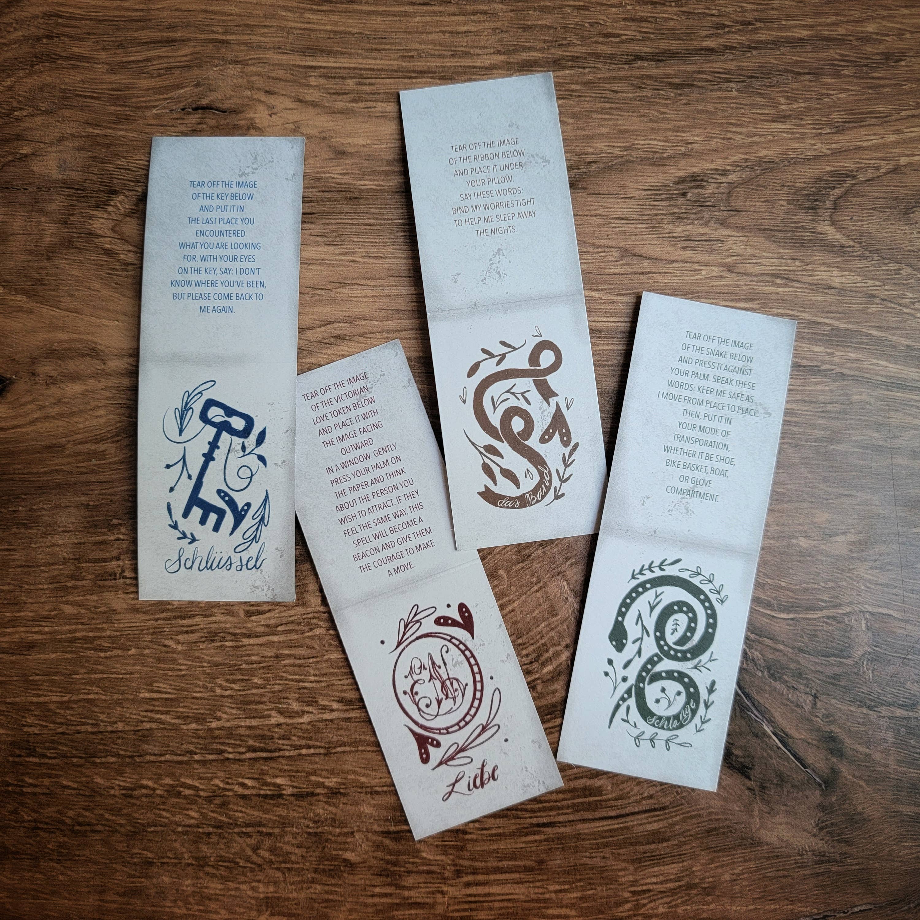 Holly L'Oiseau - Wholesale Stationery/Notecard Set - Spells: Set of Four1