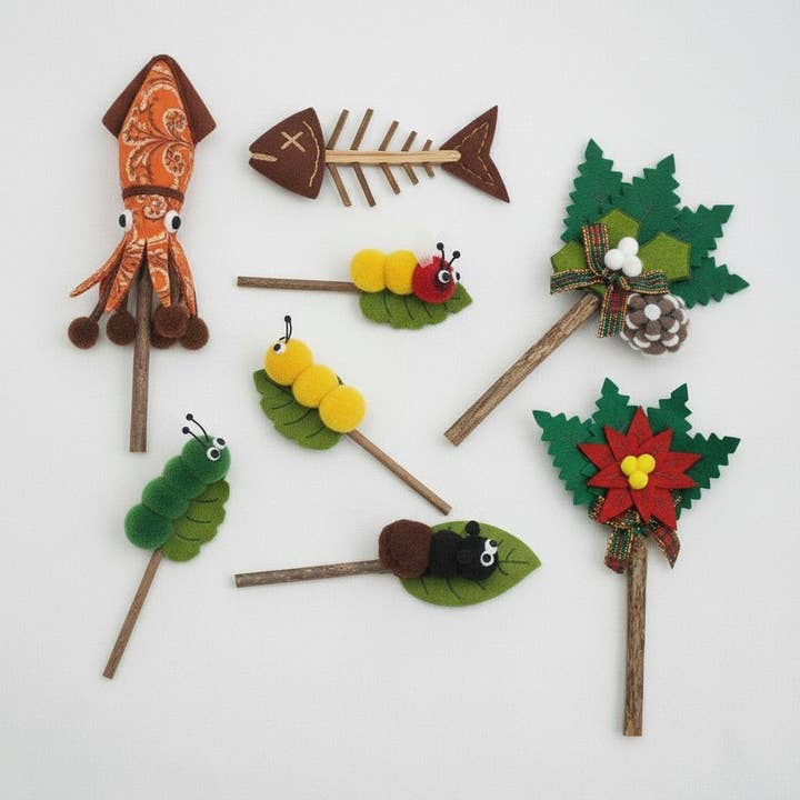 Jouet pour chat en forme d'arête de poisson interactif en peluche pour la vente par kapeit