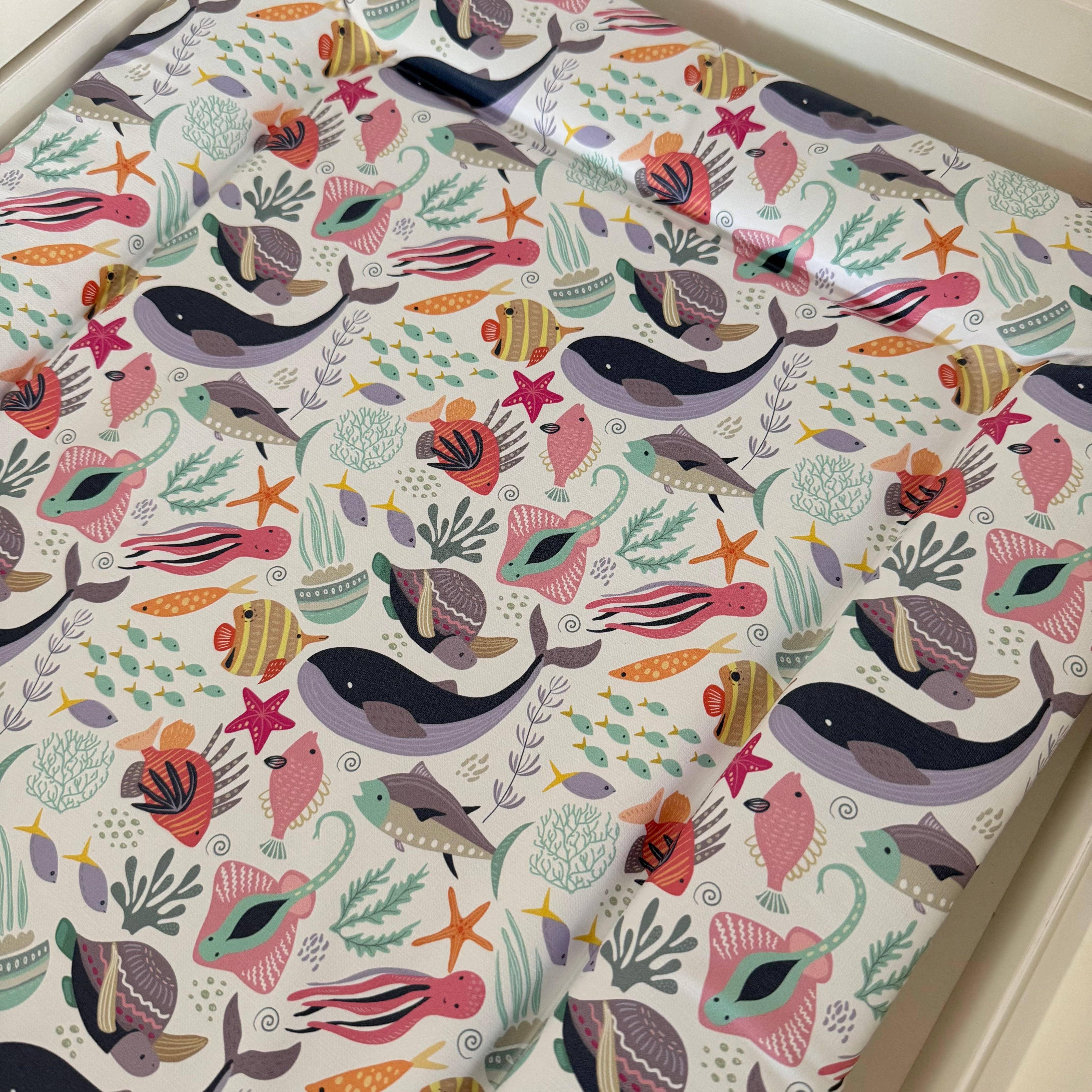 Fred & Noah – wholesale Changing mat/pad – Baby – Under the Sea Changing Mat1