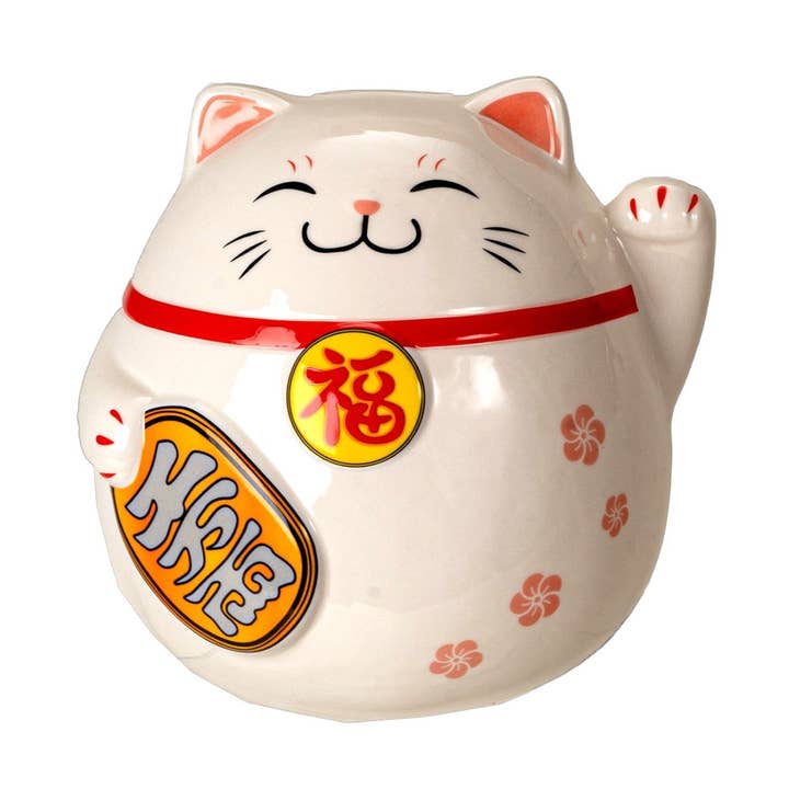 Moneda de Gato de la Suerte de Espalda 7"H (1/12) para venta al por mayor de Urban Tokyo