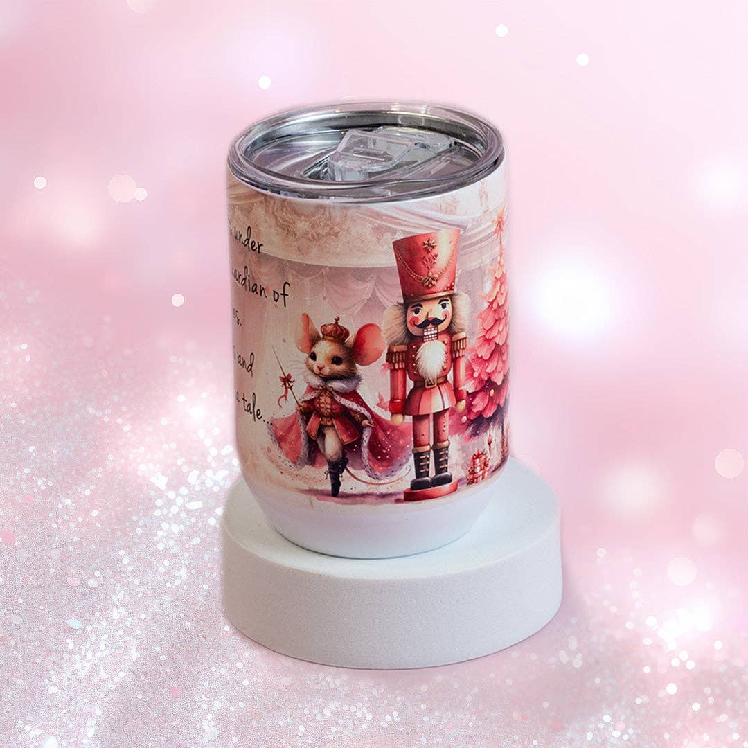 Print Me Pretty - Wholesale Insulated mug/tumbler - 12oz Stemless Wine Tumblers - Nutcracker
