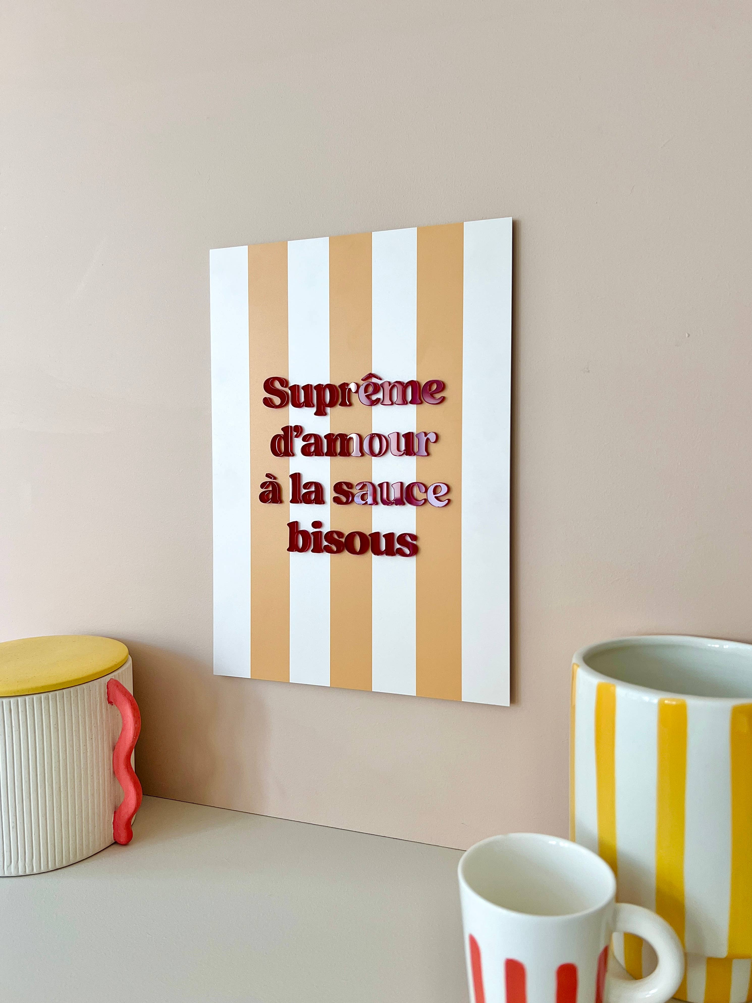 Print Your Love - Wholesale Retailer Shelf Talker - Supreme Love Poster with Kisses Sauce3