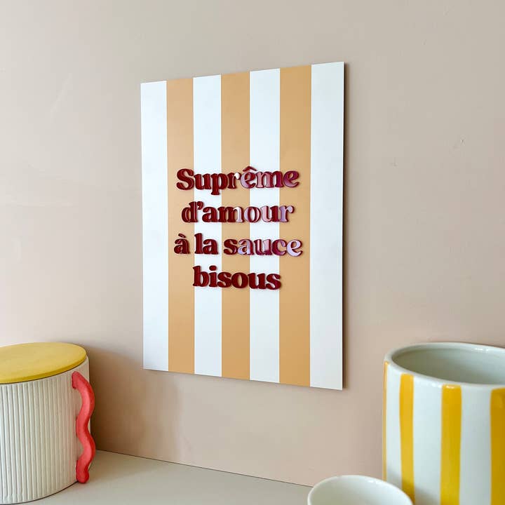 Print Your Love - Wholesale Retailer Shelf Talker - Supreme Love Poster with Kisses Sauce3