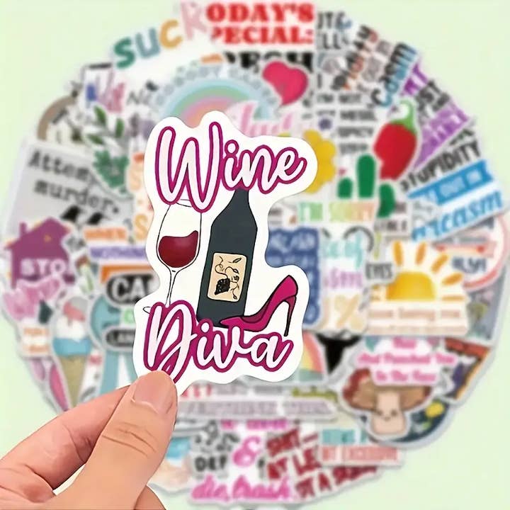 Magnifique Hearts - Wholesale Sticker - Snarky Satirical Doodle Stickers | Laptops, Water Bottles3