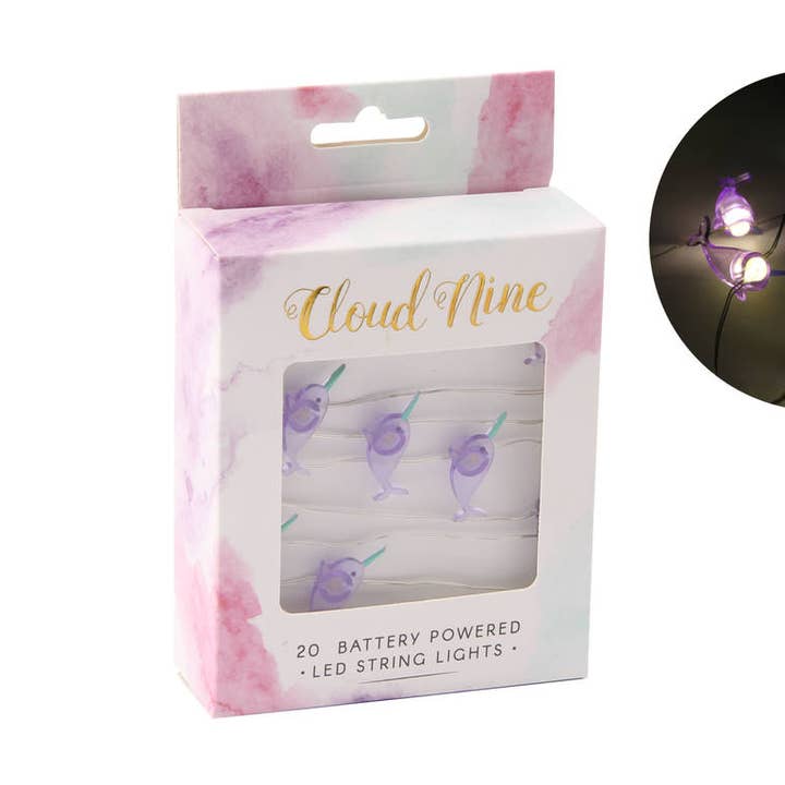Cloud Nine Narwhale Fairy Lights for wholesale by CGB Giftware