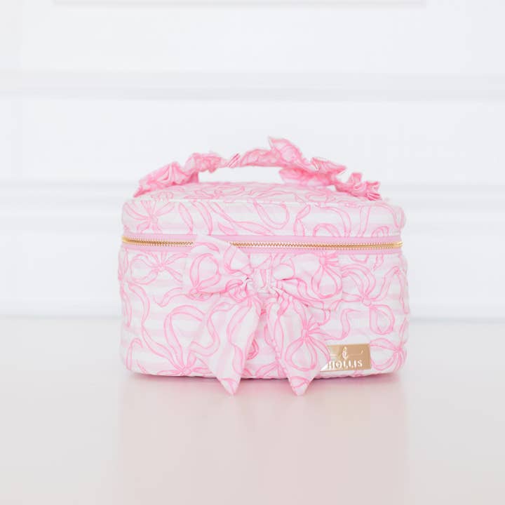 Quilted Coquette Train Case for wholesale by Hollis
