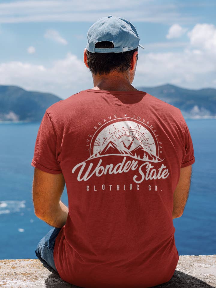 Logotipo do Estado Maravilha, Caiena por atacado de Wonder State Clothing Co.