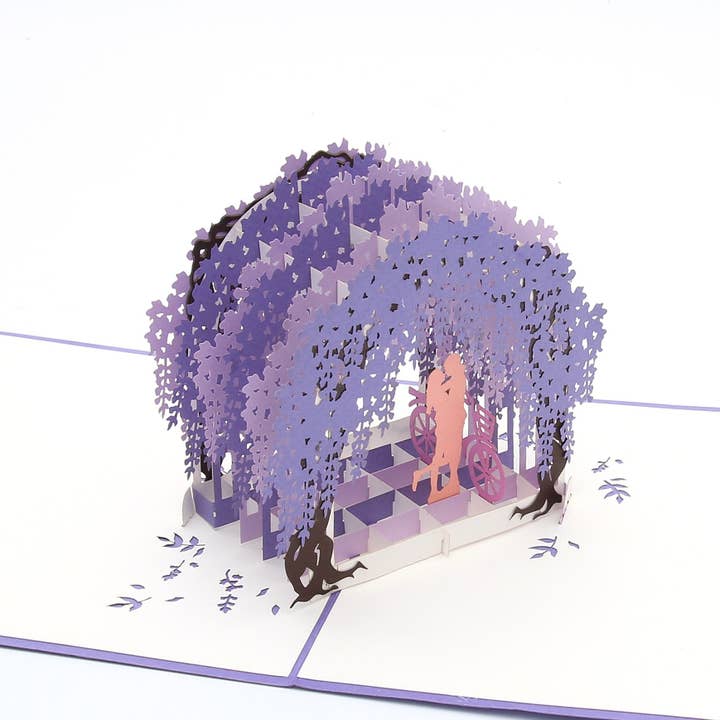 Wisteria Arch Pop Up Card for wholesale by Liif Pop Up Card