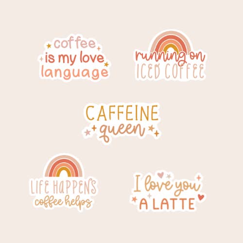 Kaffe Sticker Pack for engroshandel hos My LuElla