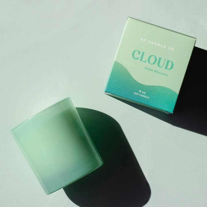 GP Candle Co. - Wholesale Jar/Filled Candle - Cloud 9 oz. Hue Candle (Violet Blossoms)