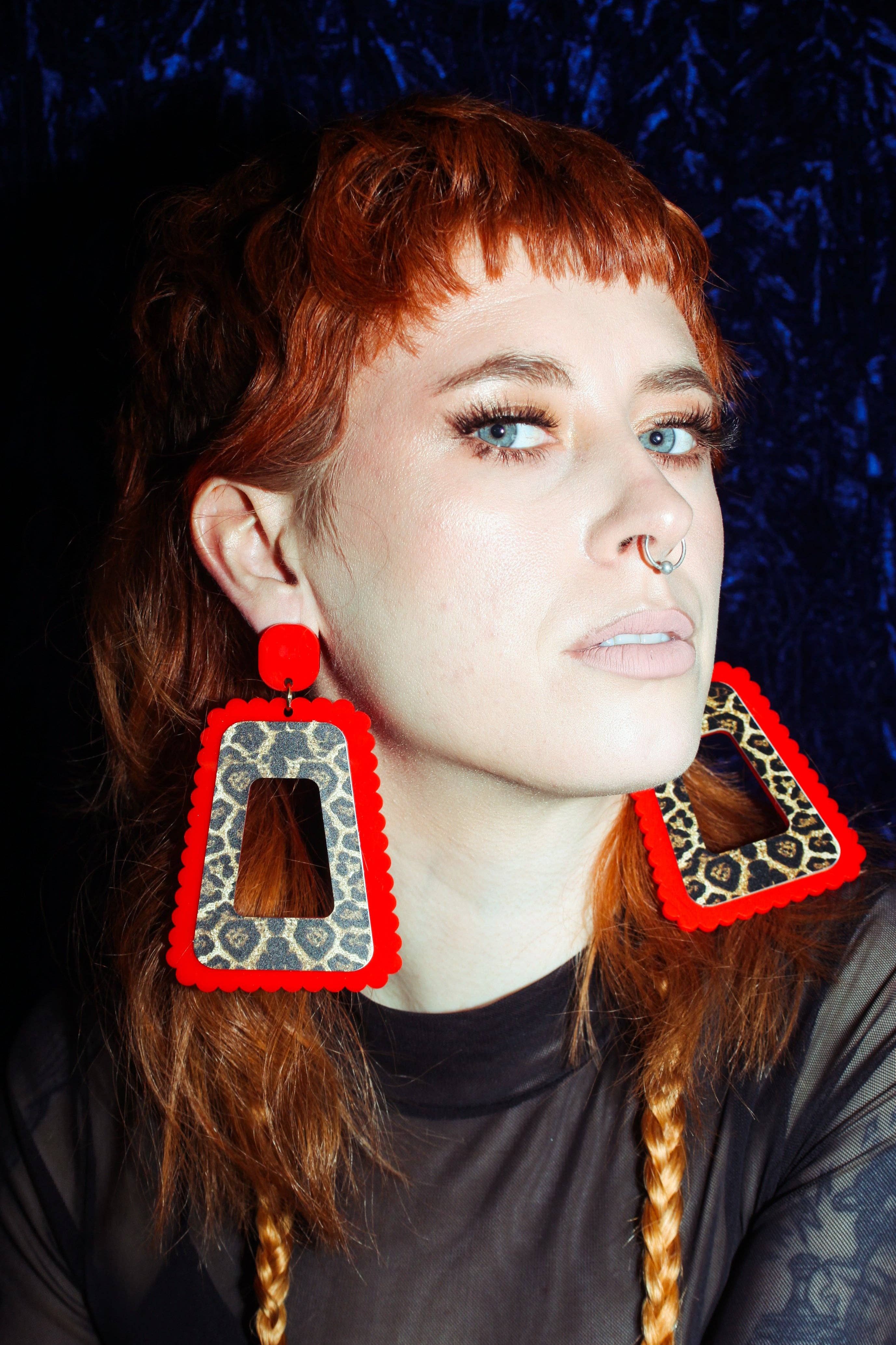 Fairly Odd Shop - Wholesale Dangle Earrings - Leopard 60s Style1