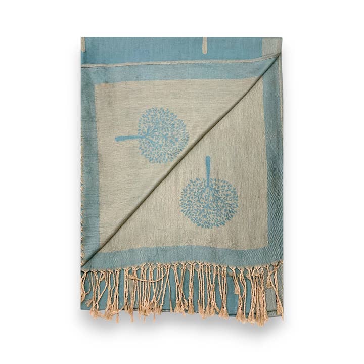 Lili Scarves (US Duty Free) – wholesale Scarf – Women's – Reversible Tree Print Pashmina Scarf17