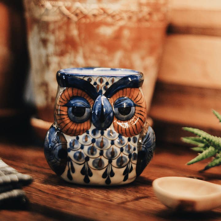 Upavim Crafts - Wholesale Coffee Mug - Stoneware Owl Mug2