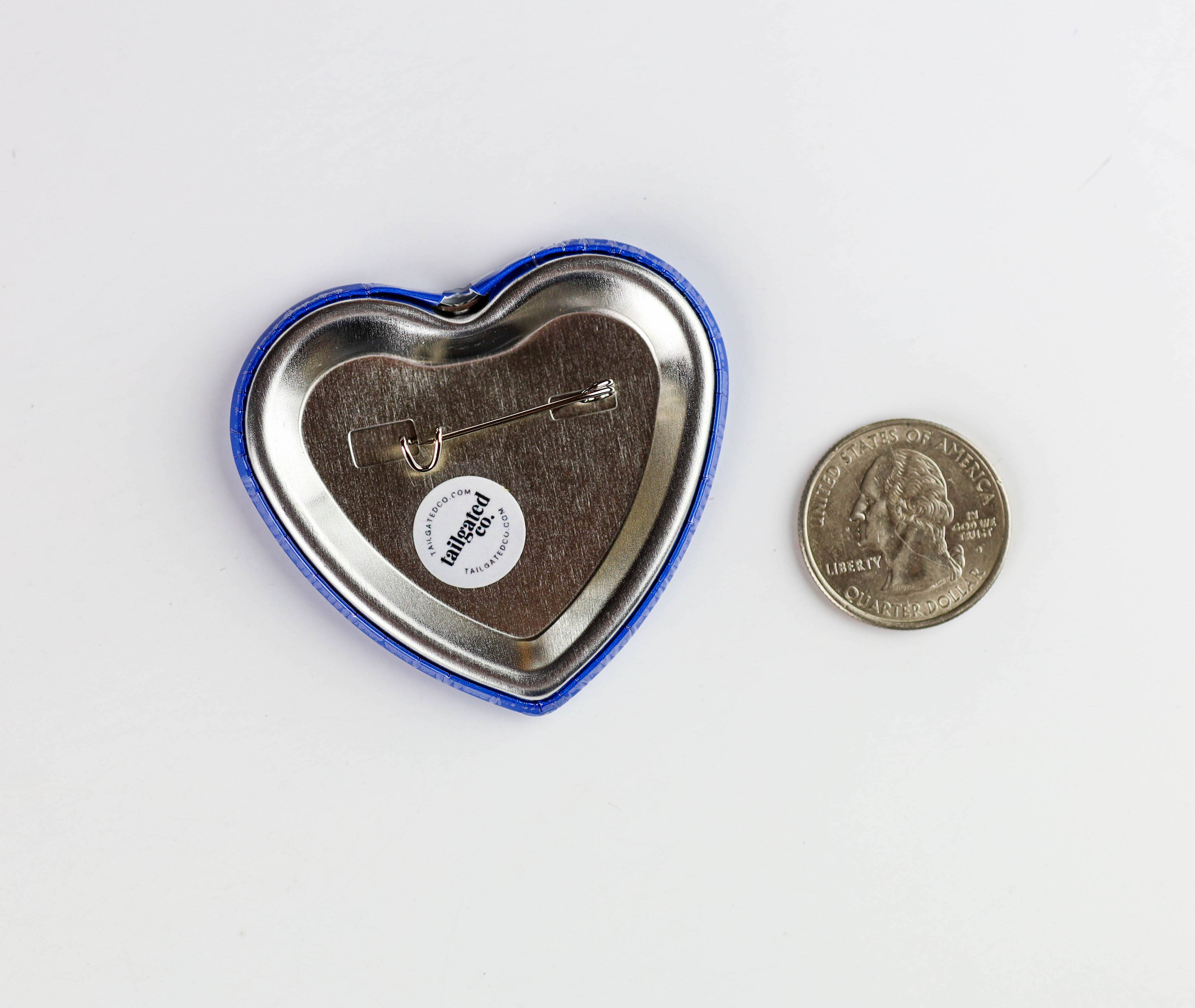 Tailgated Co. - Wholesale Lapel Pin/Button - Rebs Heart2