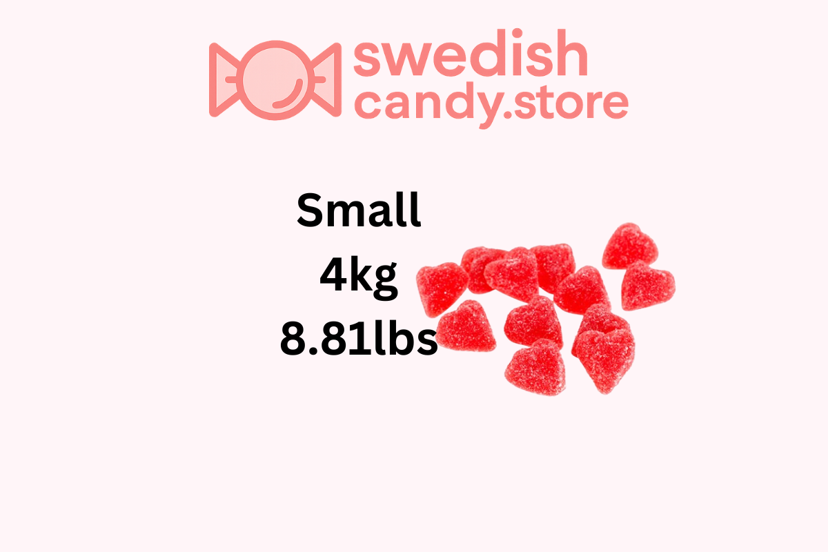 Swedish Candy.Store - Swedish Candy – wholesale Gummy – Aroma Sugared Hearts – Swedish Raspberry Jelly Candy 8.82lb0