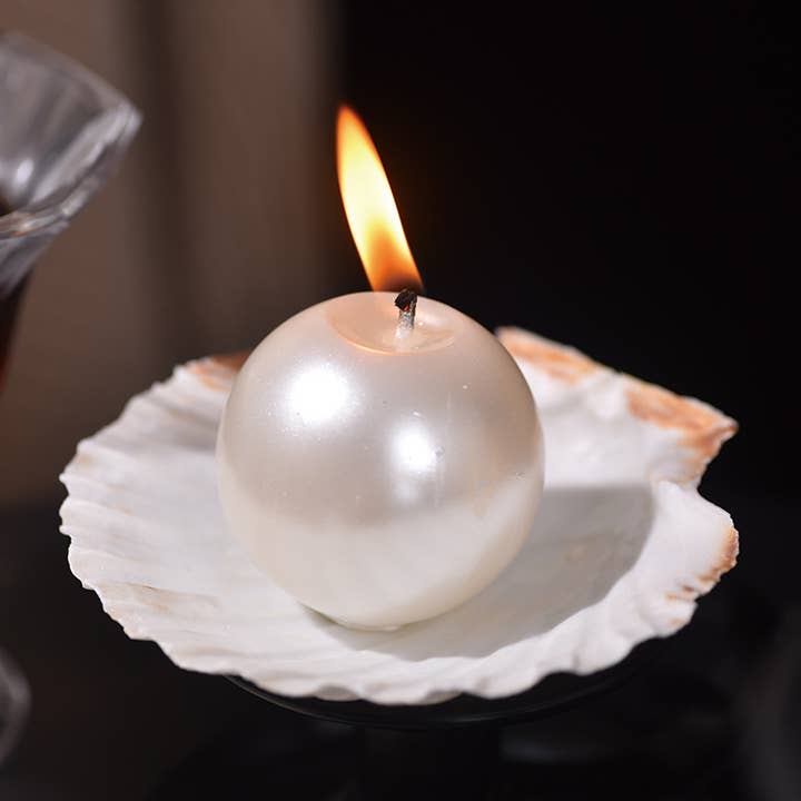 Candles Meta - Wholesale Novelty candle - Romantic Atmosphere Smokeless Pearl & Shell Scented Candle1