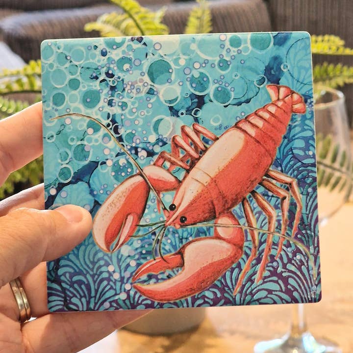 46-C Lobster Coaster for wholesale by By Jo Crafts