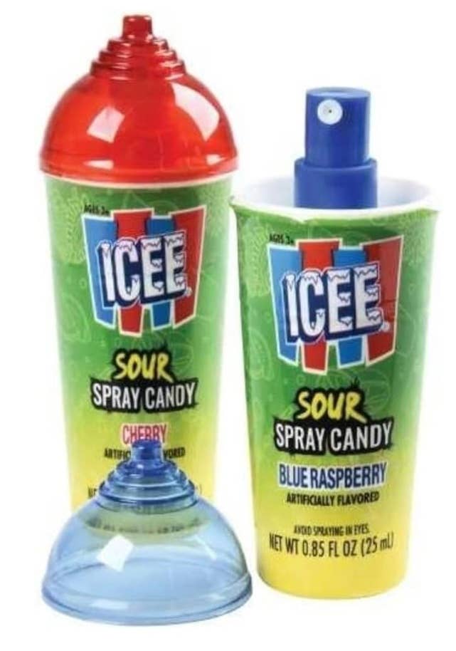 O'Shea's Candies Sweet Shop - Wholesale Hard Candy - Nostalgic 1958 ICEE® Novelty “Sour” Spray 12CT Display Box 3