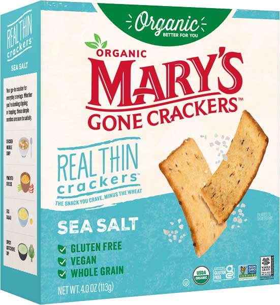 Hudson Meat Company - Wholesale Crackers - CRACKER REAL THINS SEA SALT     -     MARYS GONE CKRS0
