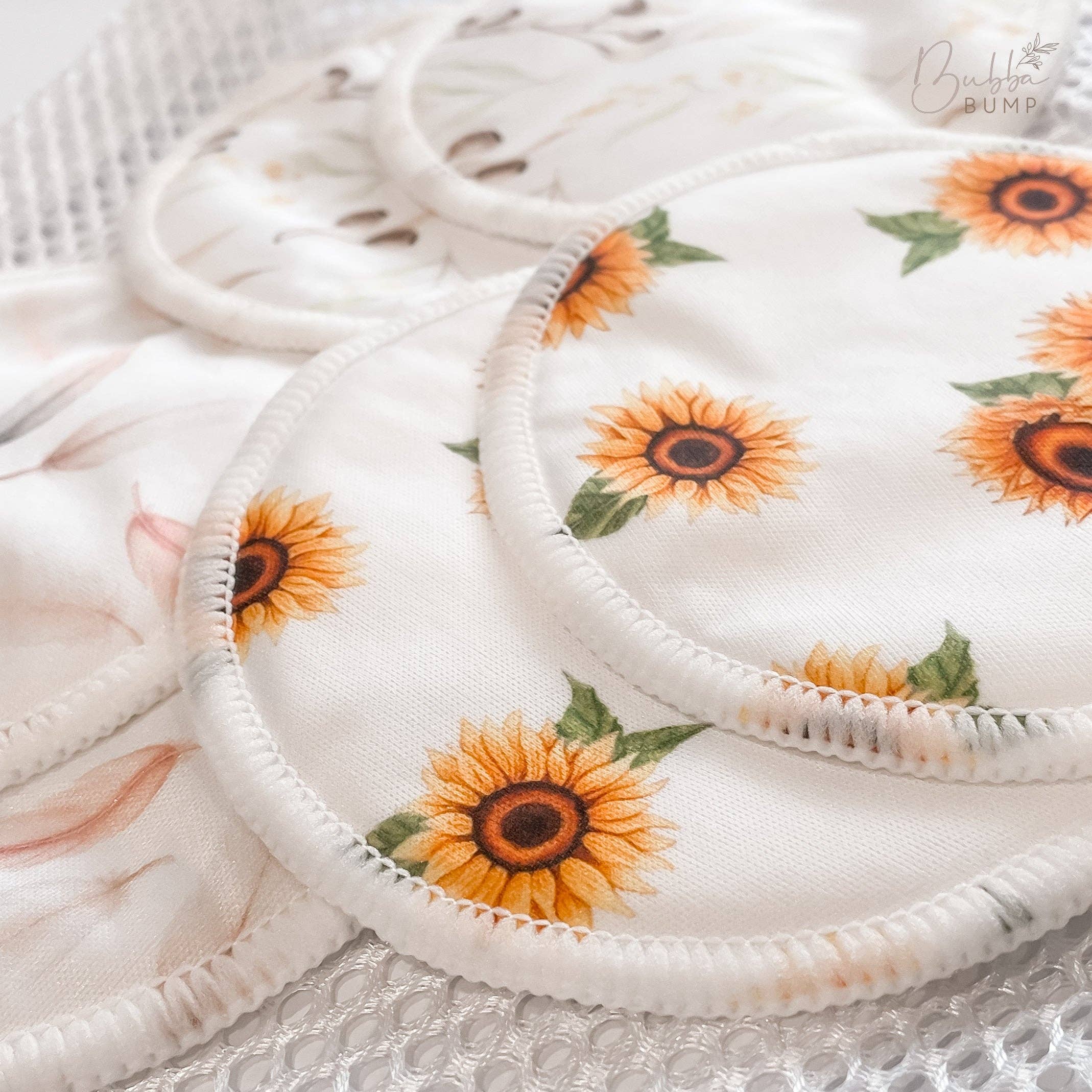 Bubba Bump - Vendita all'ingrosso Cuscini/Tappetini per allattamento - Premaman - 14 Dischetti Assorbenti Riutilizzabili per Allattamento in Bamboo Biologico7