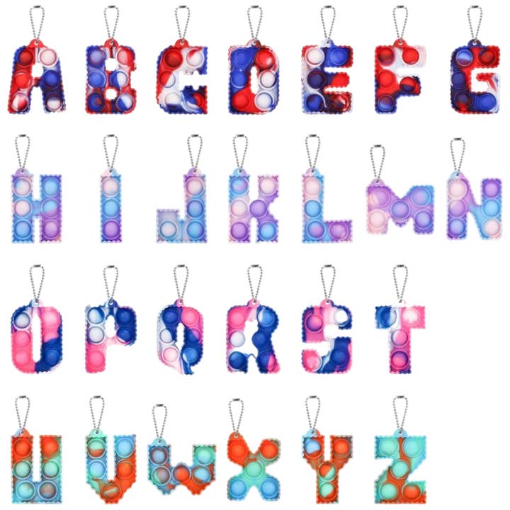 Fidget Toys Plus – wholesale Keychain – Unisex – Letter Keychain Popper7
