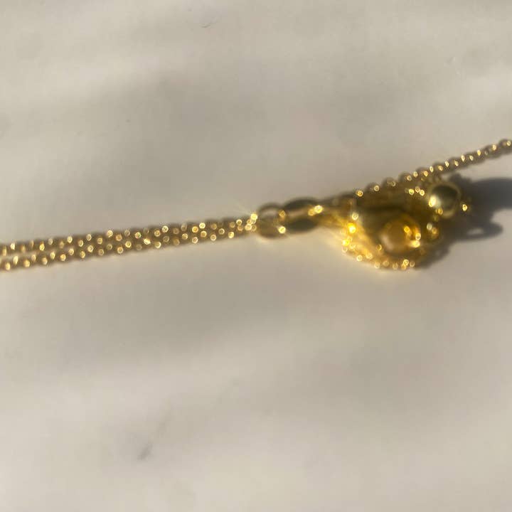 HoopLa - Wholesale Pendant/charm necklace - Gemstone Perfume Bottle Necklace- Oval30