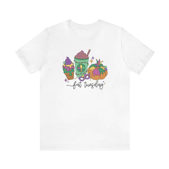 Fat Tuesday Tee for wholesale by Sydney Smith Design Co.