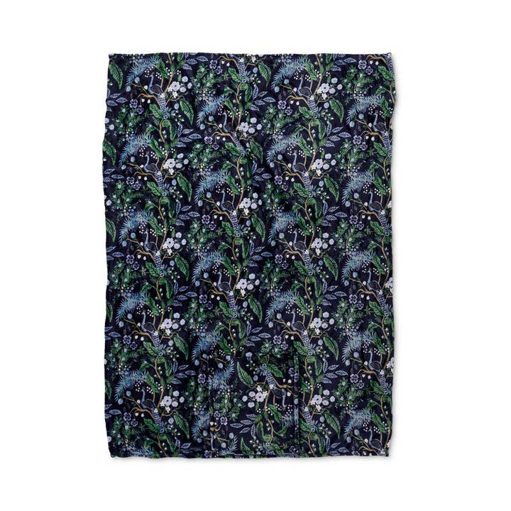 Rifle Paper Co. - Wholesale Travel Blanket - Peacock Travel Fleece Blanket5