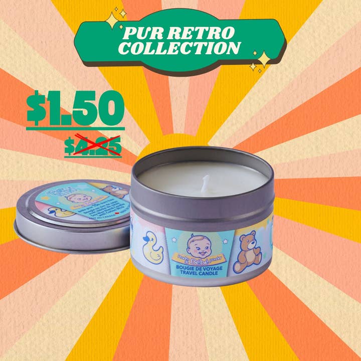 Baby Powder Travel Tin Candle – Pure Serenity On-the-Go for wholesale by Seracon