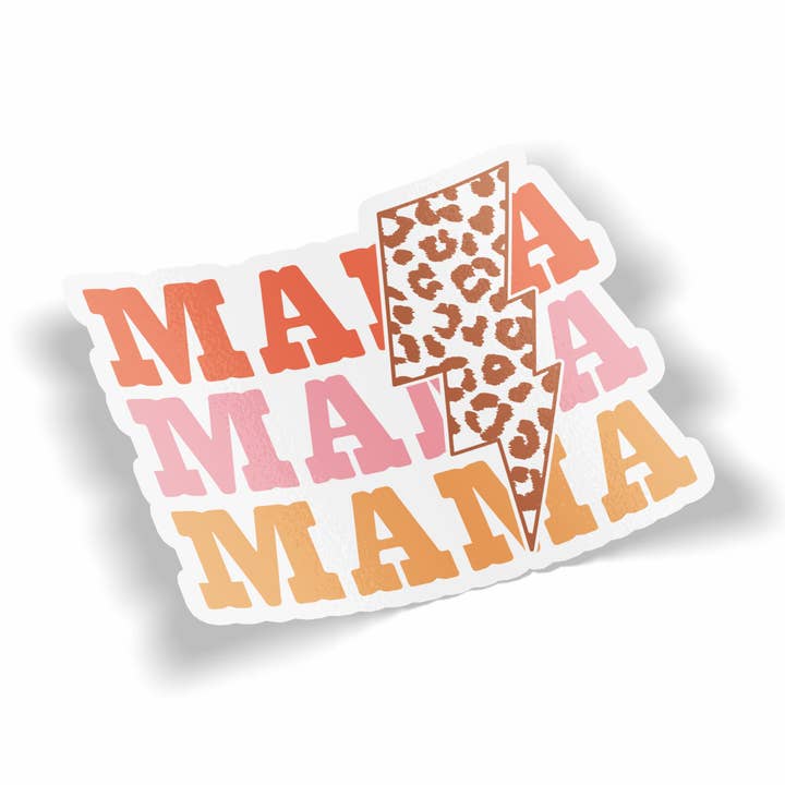 Autocollant Mama Lightening Bolt pour la vente par JE Creates