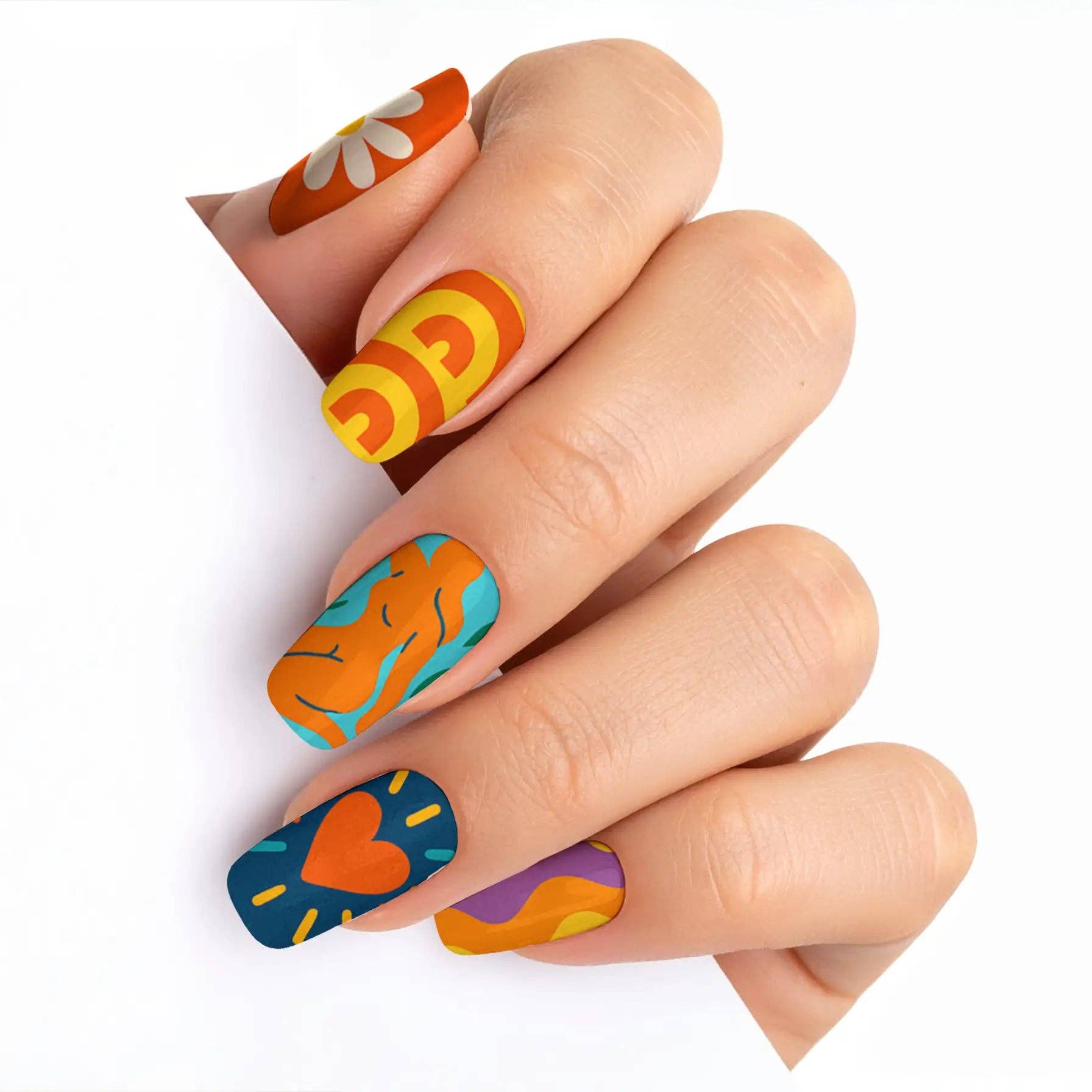 FYNE BODY - Wholesale Press-on/fake nails - Splat-tastic Canvas Creativity Press-On Nails80