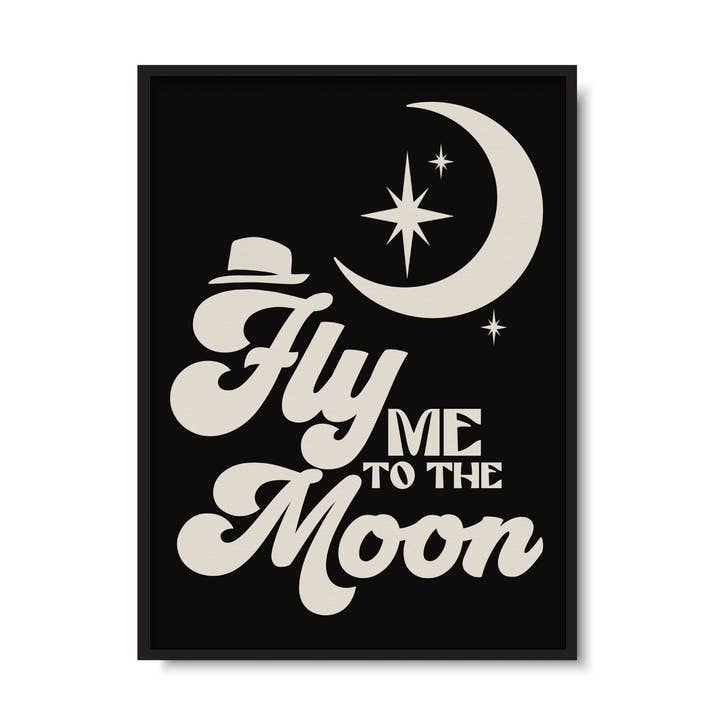 Fly me to the Moon Music Print for wholesale by Twisted Rebel Designs