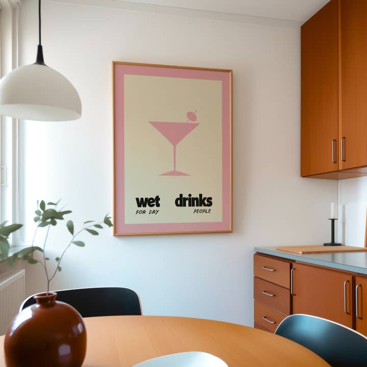 Lune Club - Wholesale Art Print - Wet Drinks For Dry People Poster7