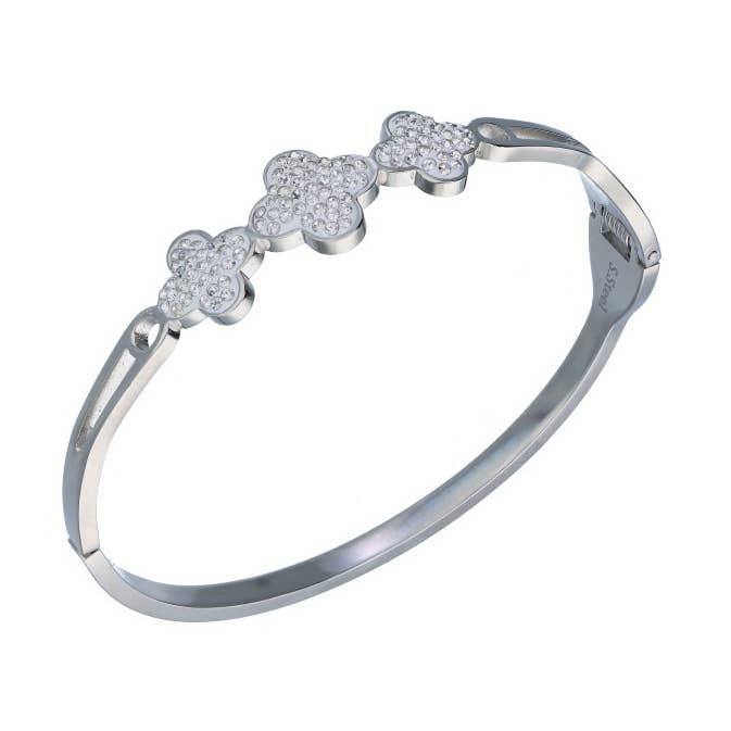 Barcelona Blomster Stålarmbånd for engroshandel hos Las Joyas de Amanda