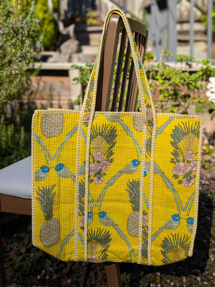 Birds in a Desert Print Tote Bag for wholesale by Mystic Marigold Co.